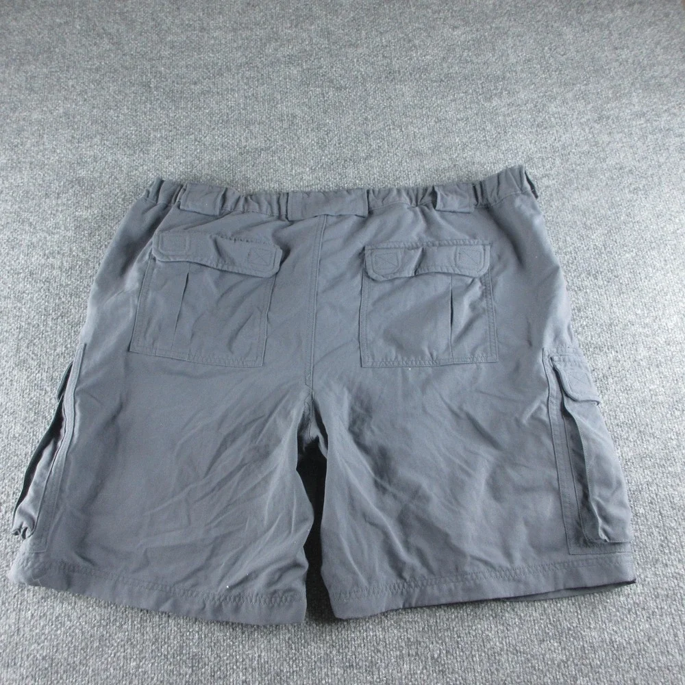 Duluth Trading Co Cargo Shorts Mens 2XL Gray Pockets 9 Inseam Hiking Outdoor